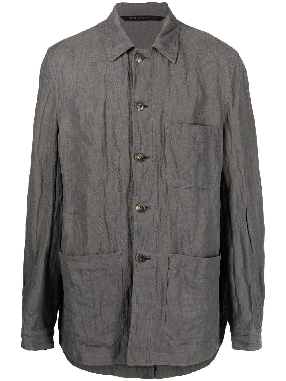 Forme D'expression The Work multi-pocket over shirt - Grey von Forme D'expression