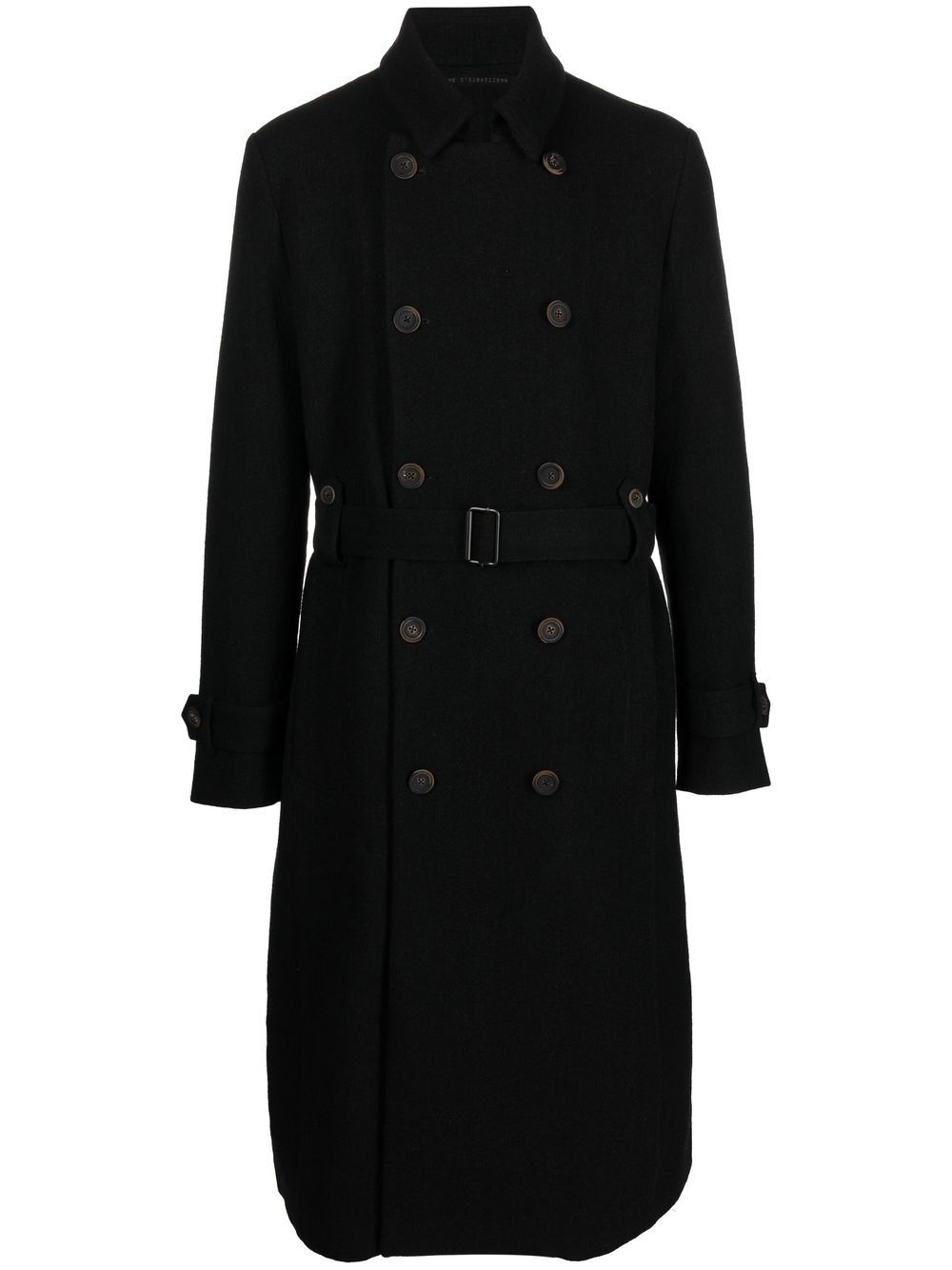 Forme D'expression belted double-breasted trench coat - Black von Forme D'expression