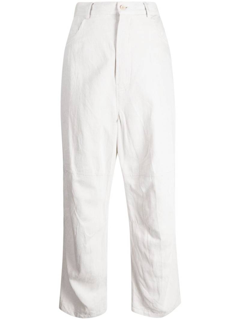 Forme D'expression high-waisted wide-leg trousers - White von Forme D'expression