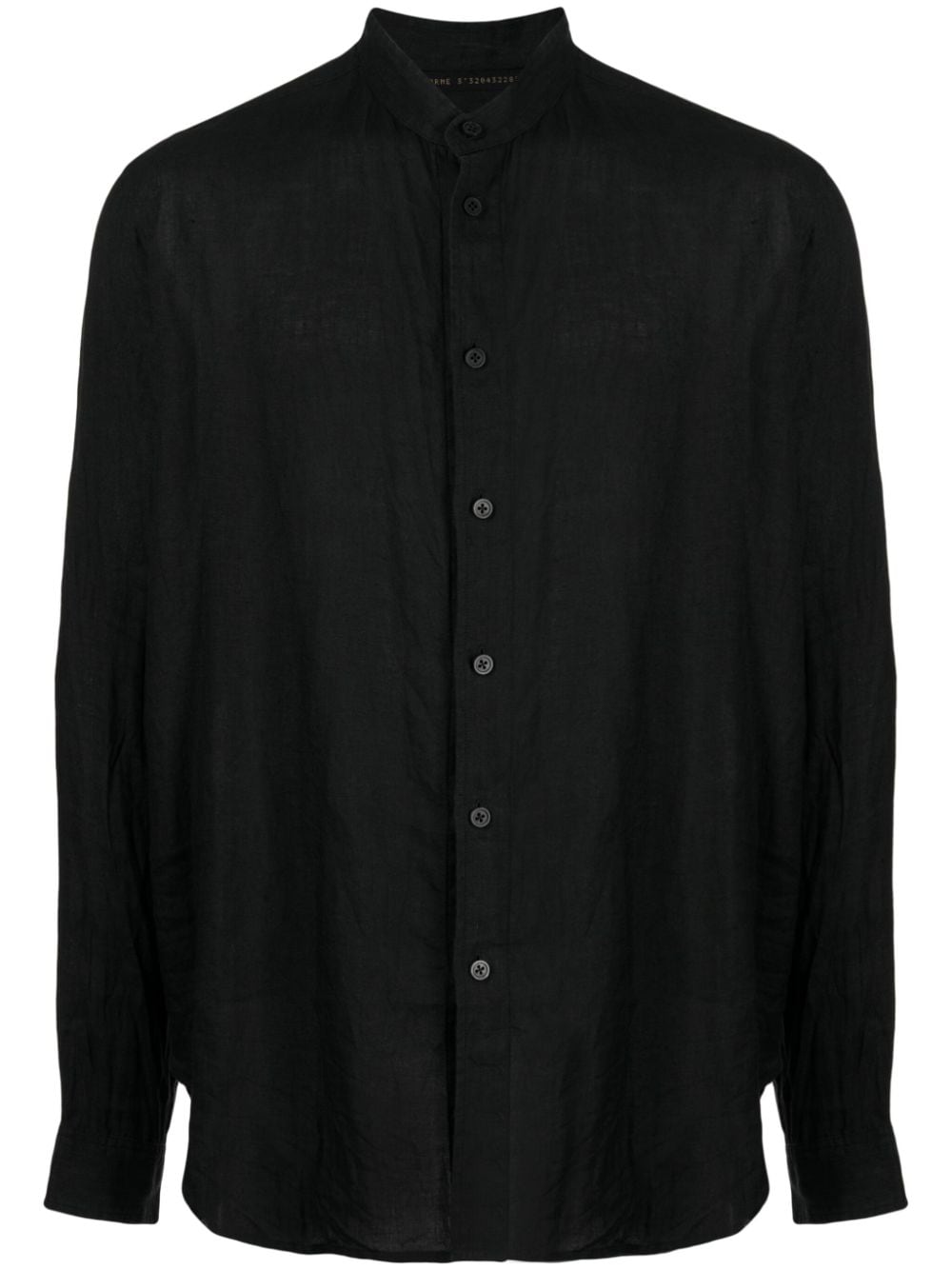Forme D'expression long-sleeve cotton shirt - Black von Forme D'expression