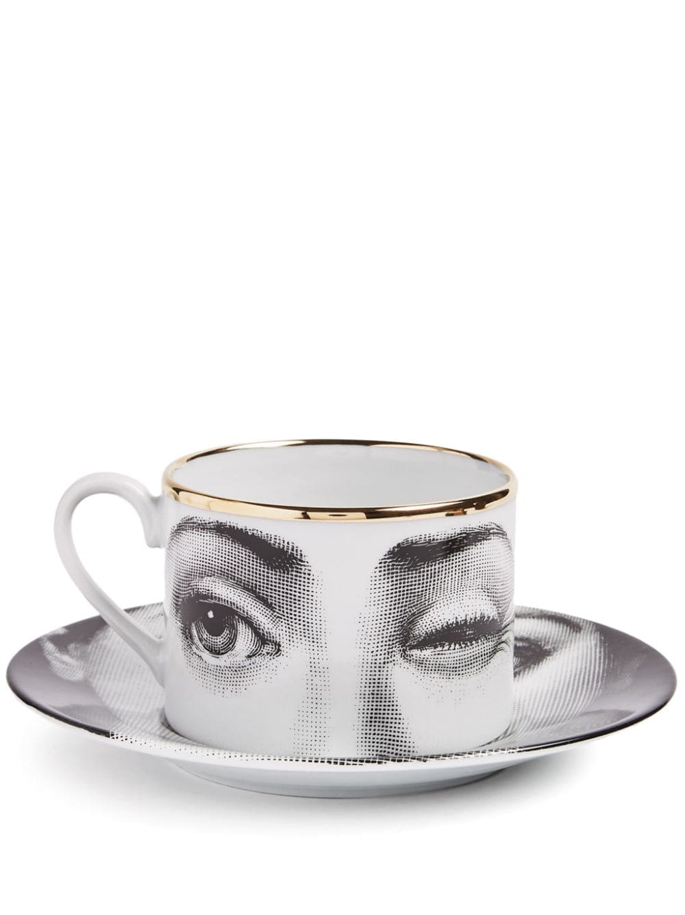Fornasetti L'antipatico tea cup - White von Fornasetti