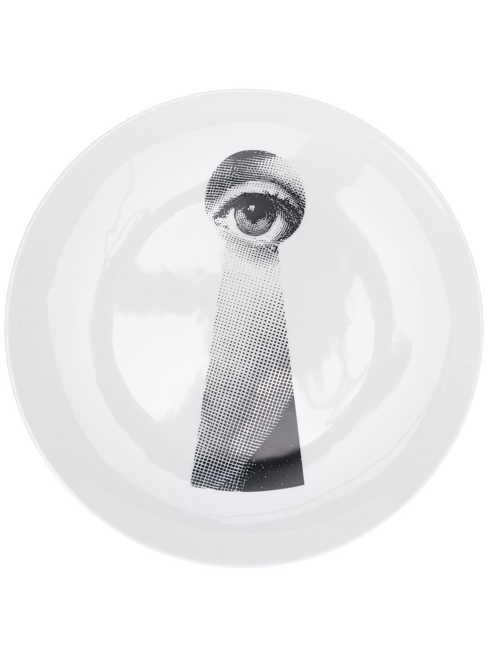 Fornasetti Lina Cavalieri-print wall plate - White von Fornasetti