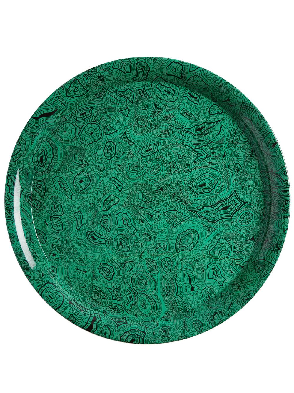 Fornasetti Malachite graphic-print tray - Green von Fornasetti