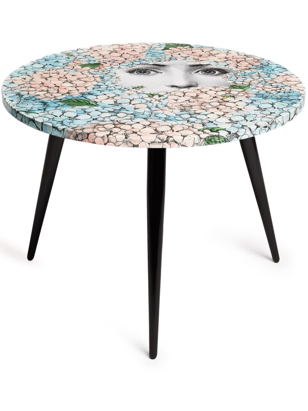 Fornasetti Ortensia circular table top - Blue von Fornasetti