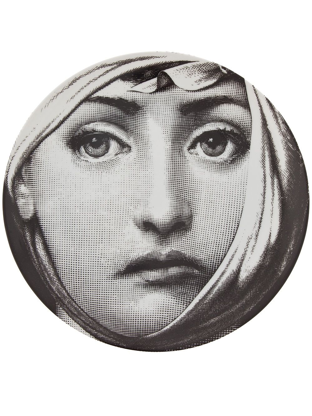 Fornasetti Printed plate - Black von Fornasetti