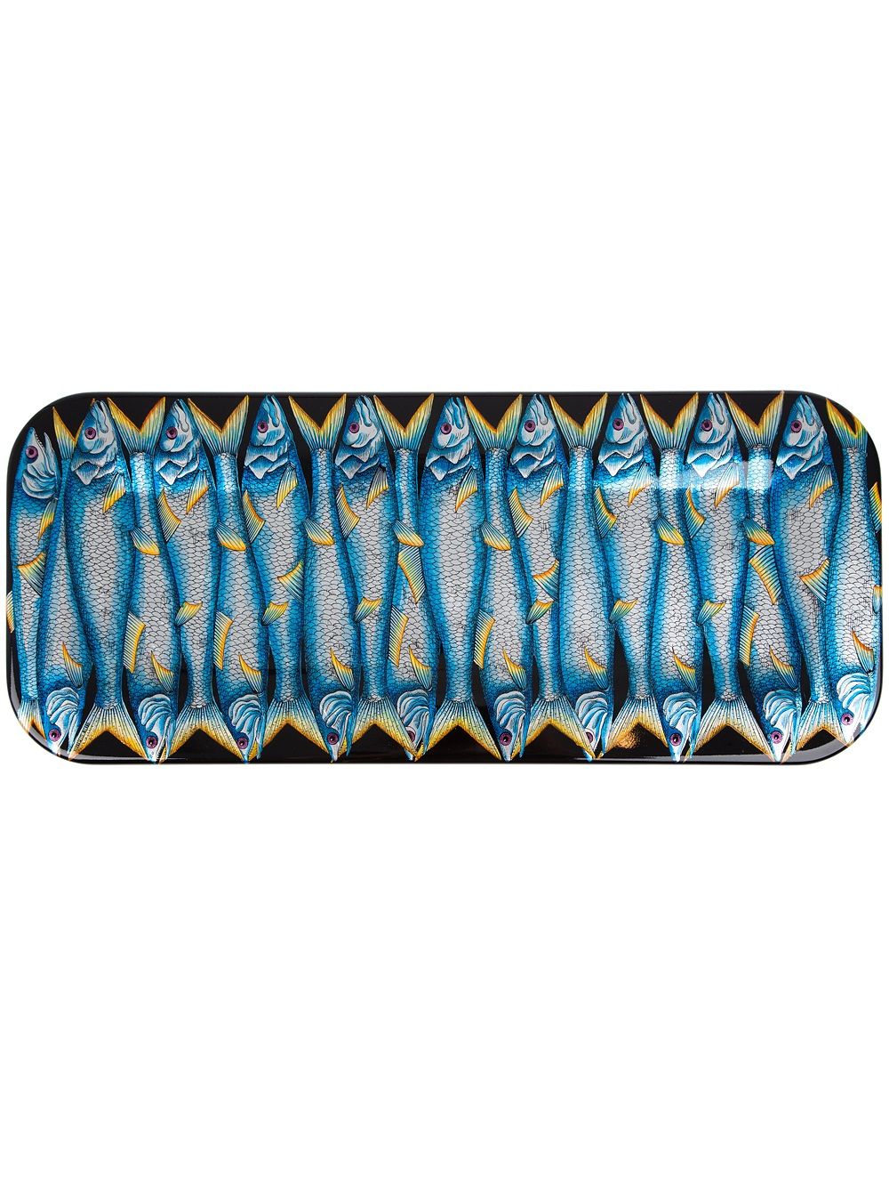 Fornasetti Sardine tray - Blue von Fornasetti