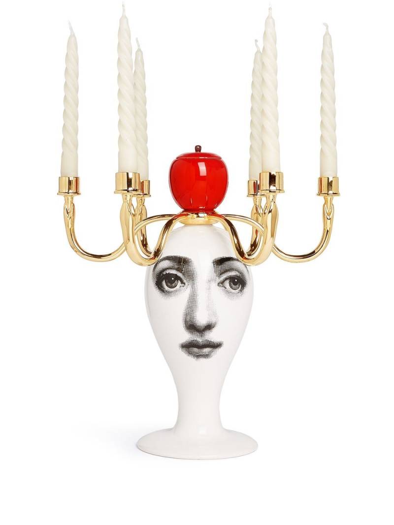 Fornasetti Sul tardi scented candelabrum (380g) - Gold von Fornasetti