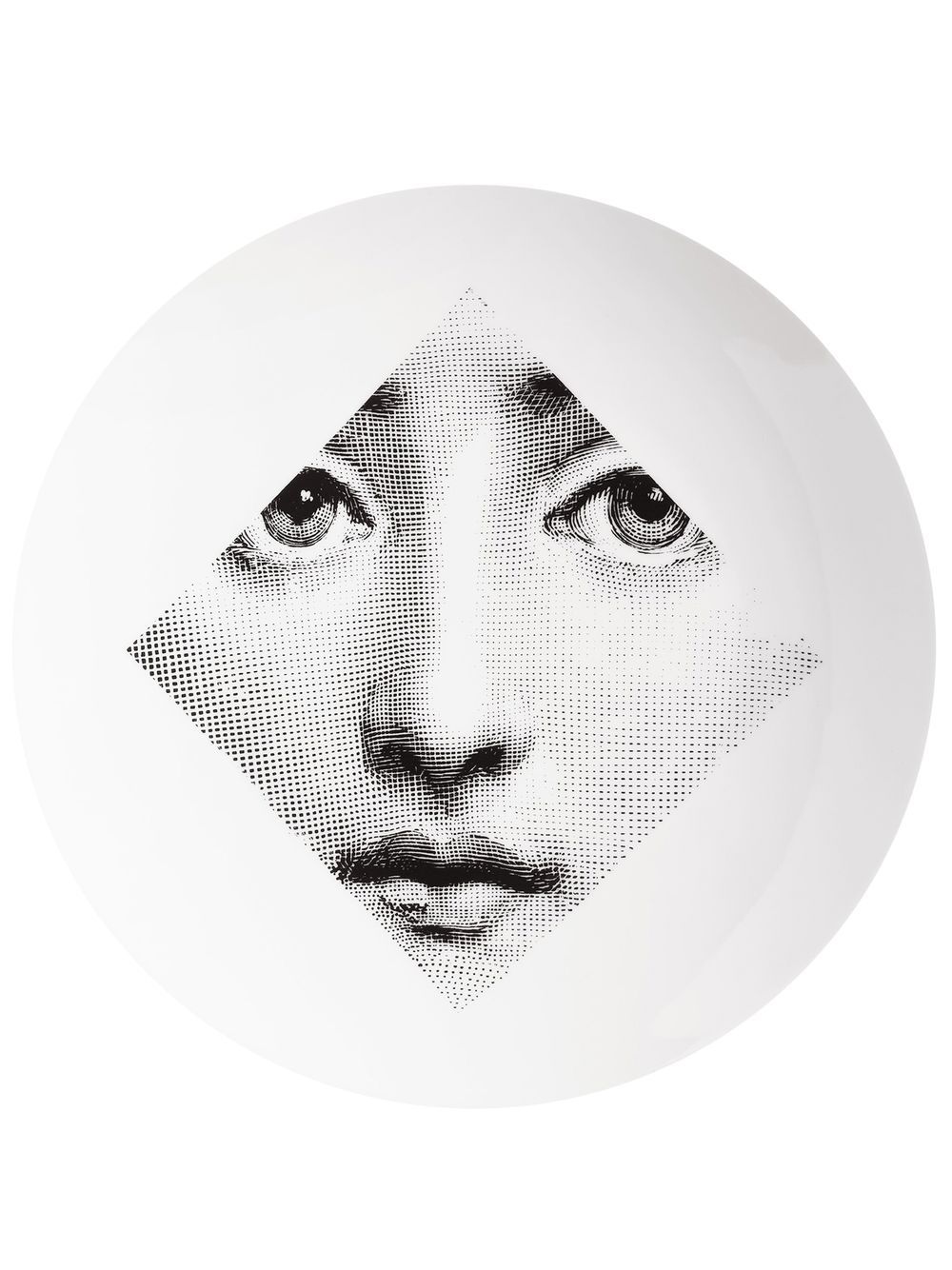 Fornasetti Tema e Variazioni n.65 wall plate - White von Fornasetti