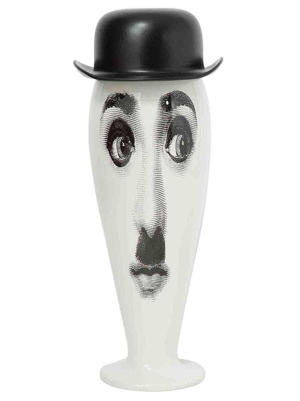 Fornasetti bowler hat lidded vase - White von Fornasetti