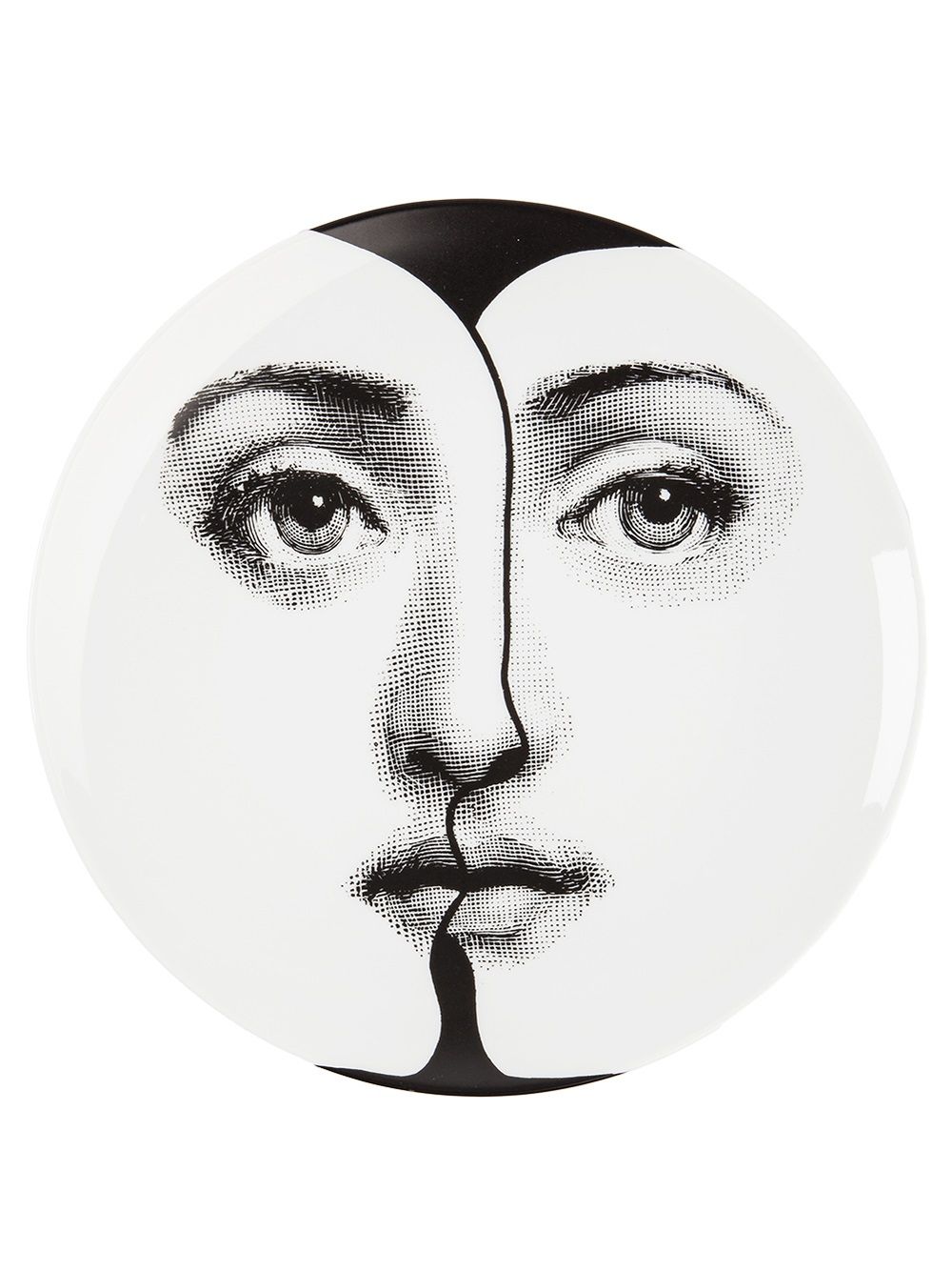 Fornasetti double face plate - Black von Fornasetti