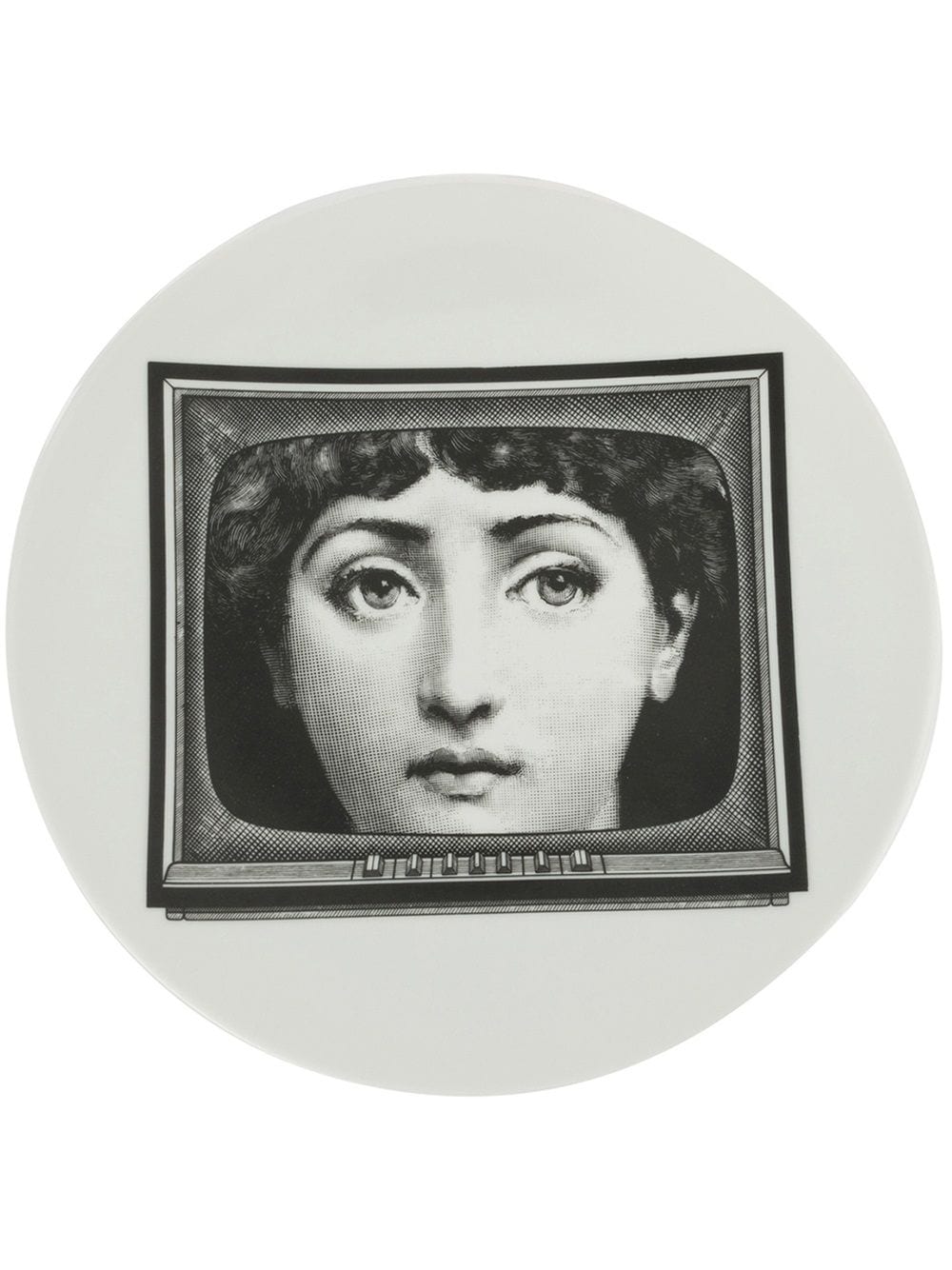 Fornasetti face plate - Black von Fornasetti