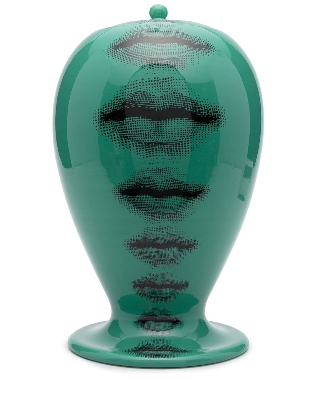 Fornasetti face-print ceramic vase - Green von Fornasetti