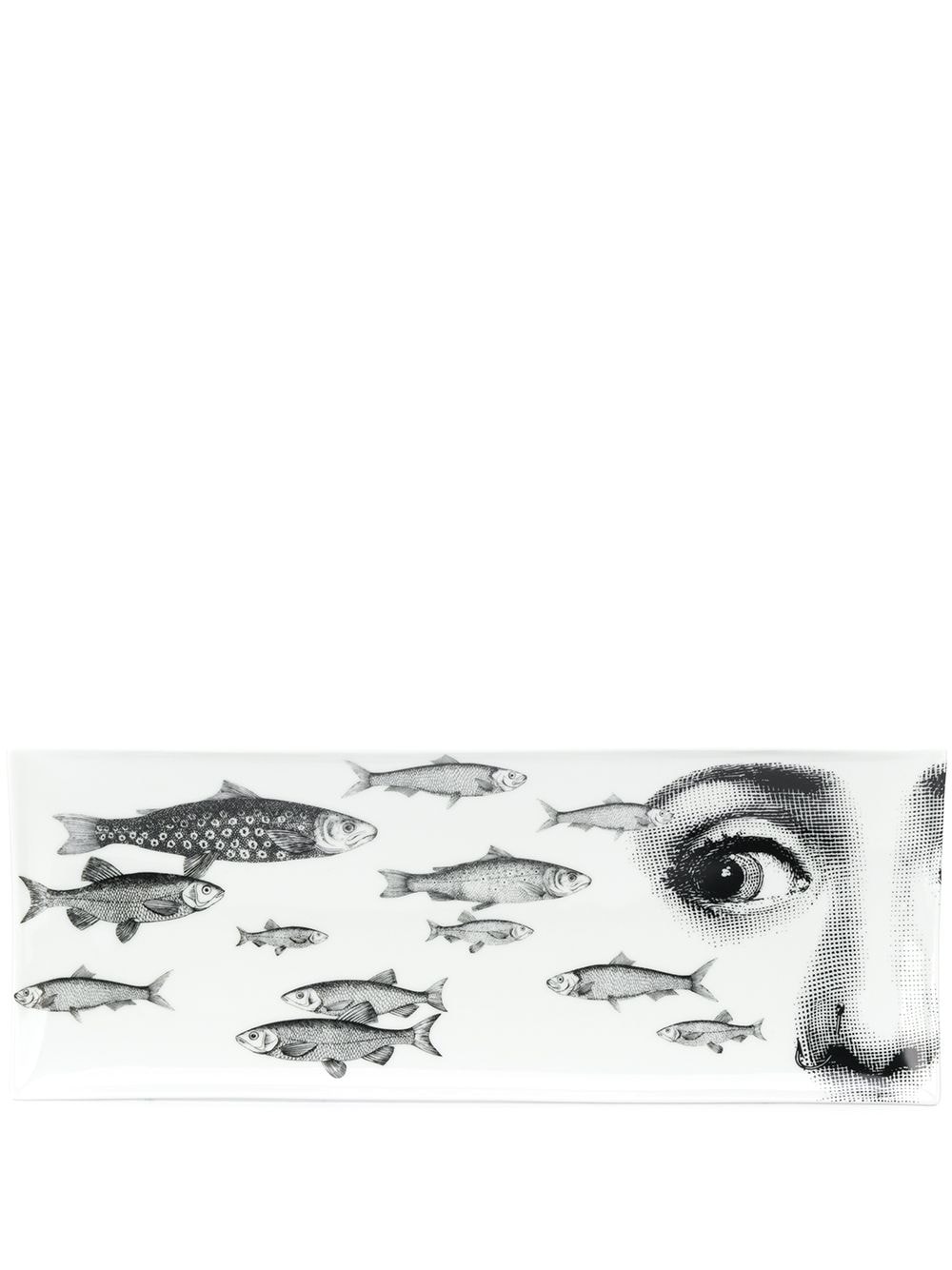 Fornasetti fish-print serving dish (392mm) - White von Fornasetti