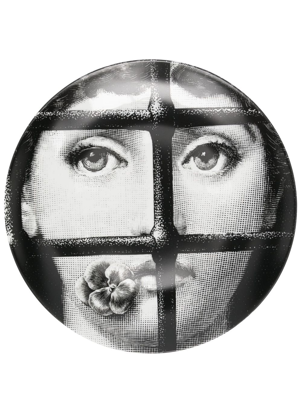 Fornasetti graphic-print plate - White von Fornasetti