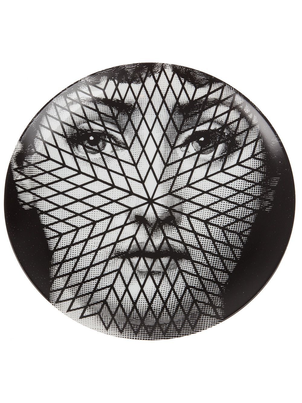 Fornasetti plate - Black von Fornasetti