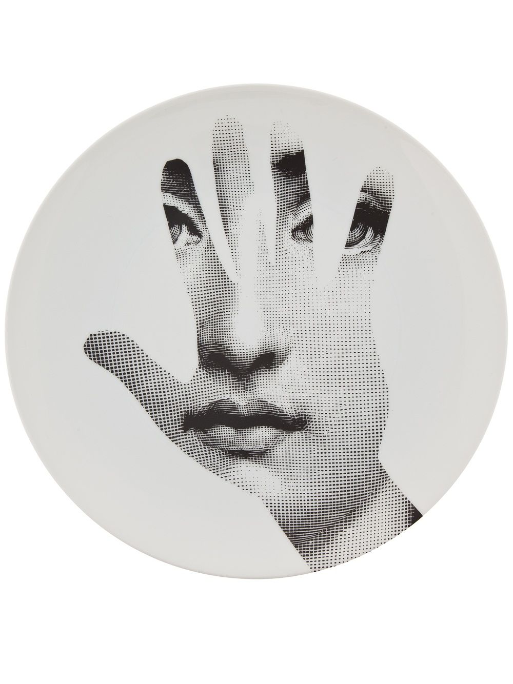 Fornasetti printed plate - White von Fornasetti