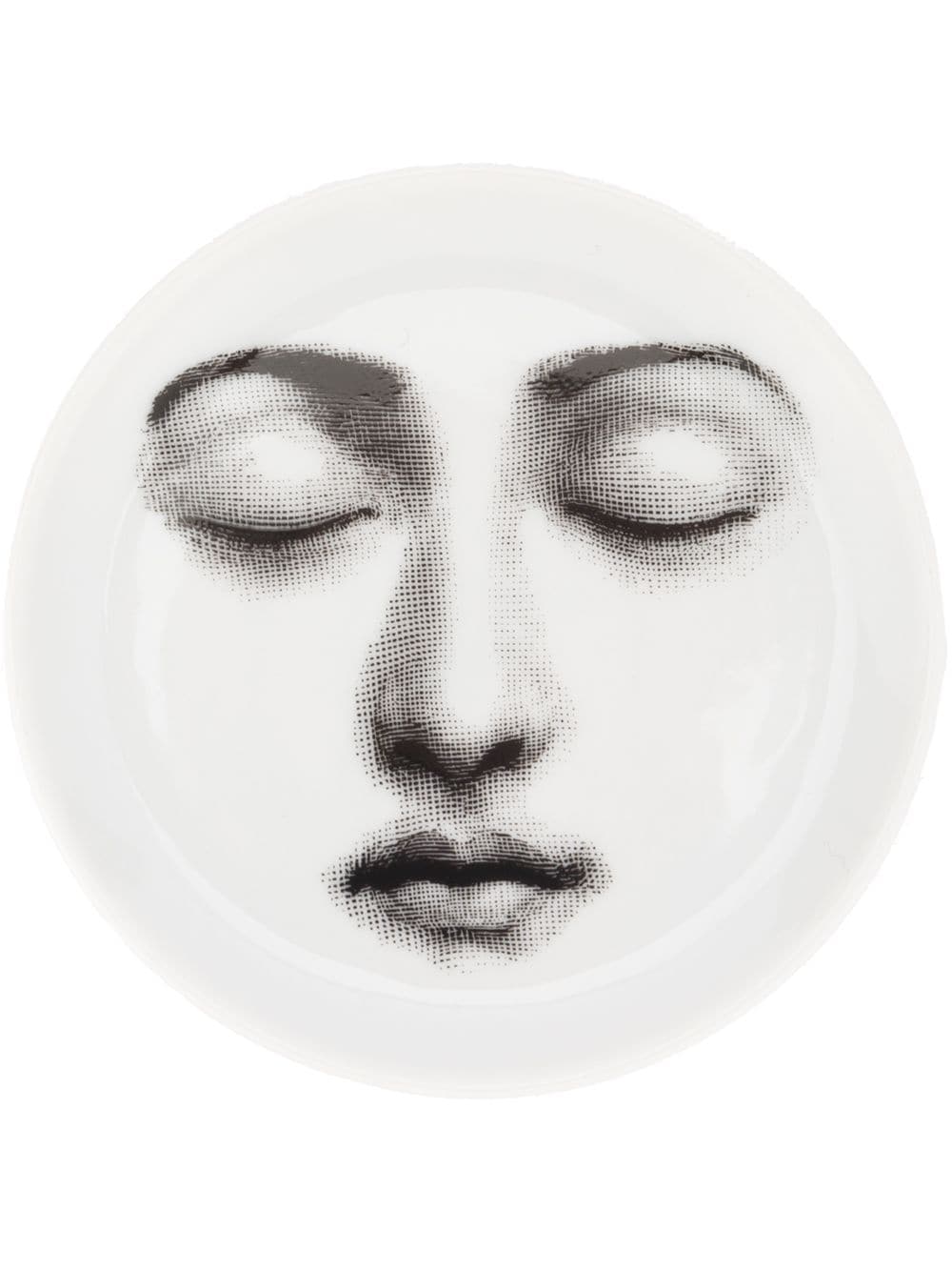 Fornasetti sleeping face coaster - White von Fornasetti