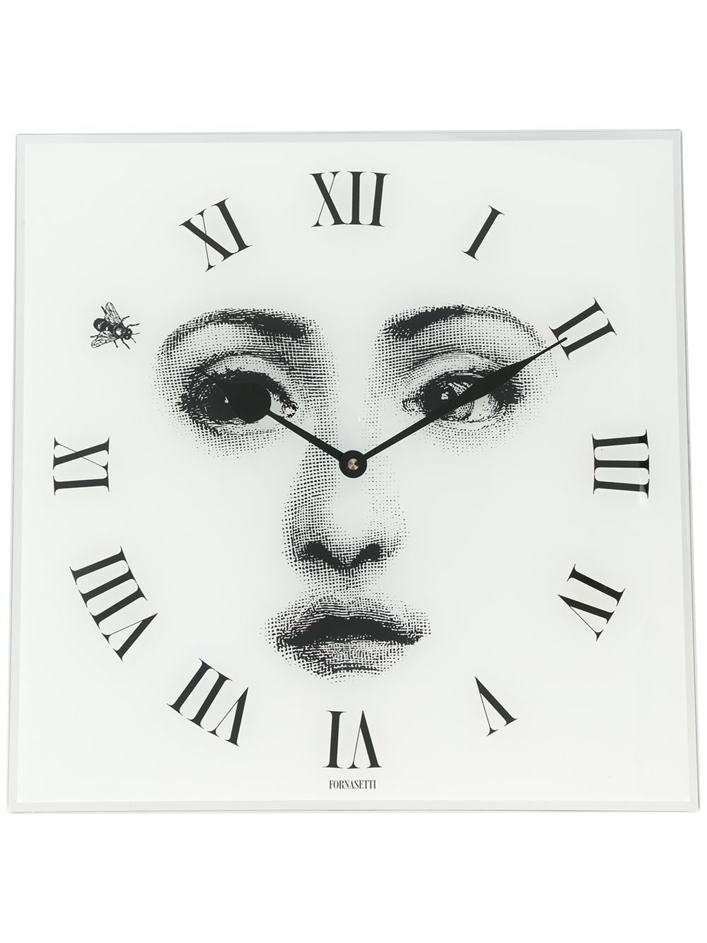 Fornasetti square face wall clock - White von Fornasetti