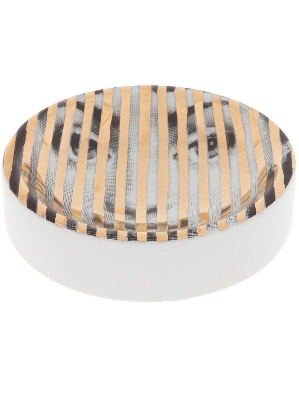 Fornasetti striped dish - Yellow von Fornasetti