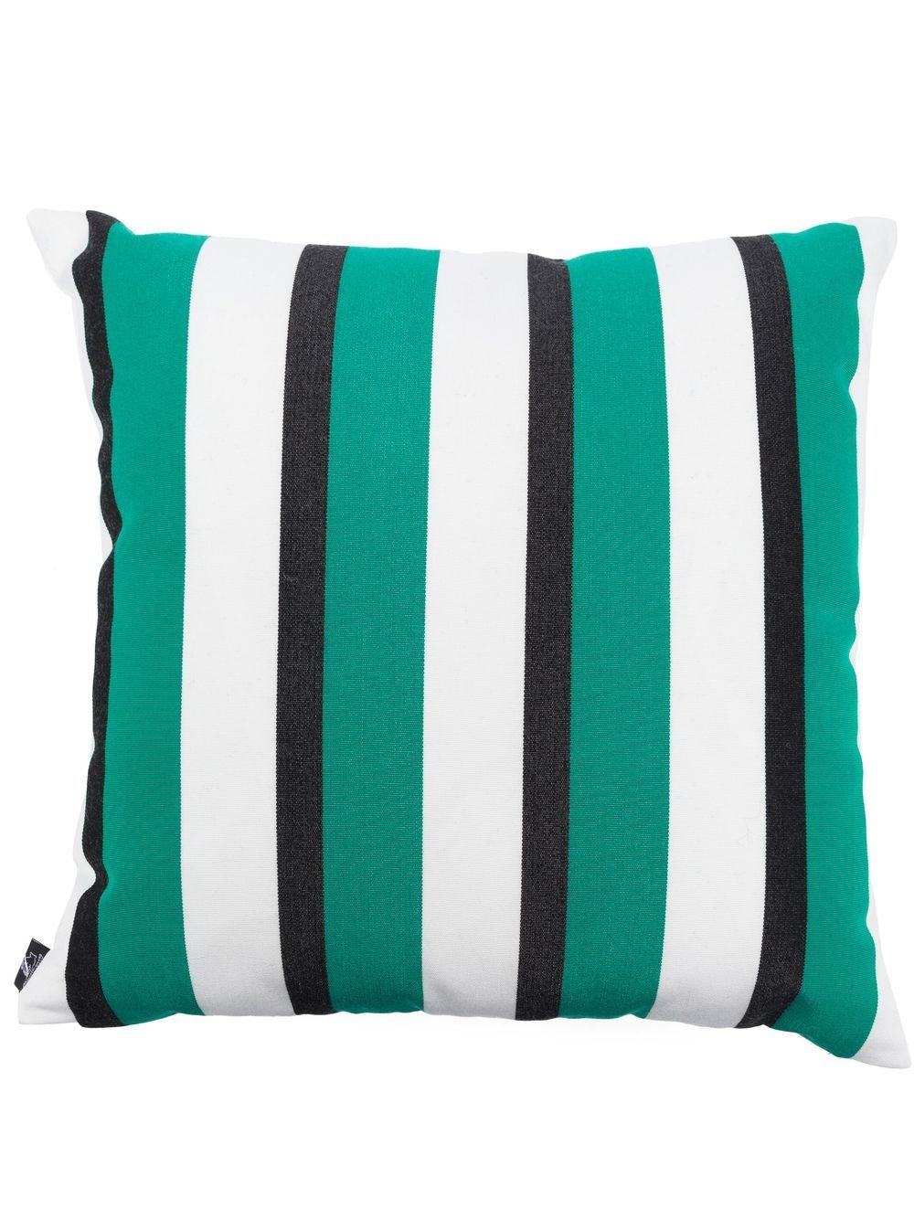 Fornasetti striped square cushion - Green von Fornasetti