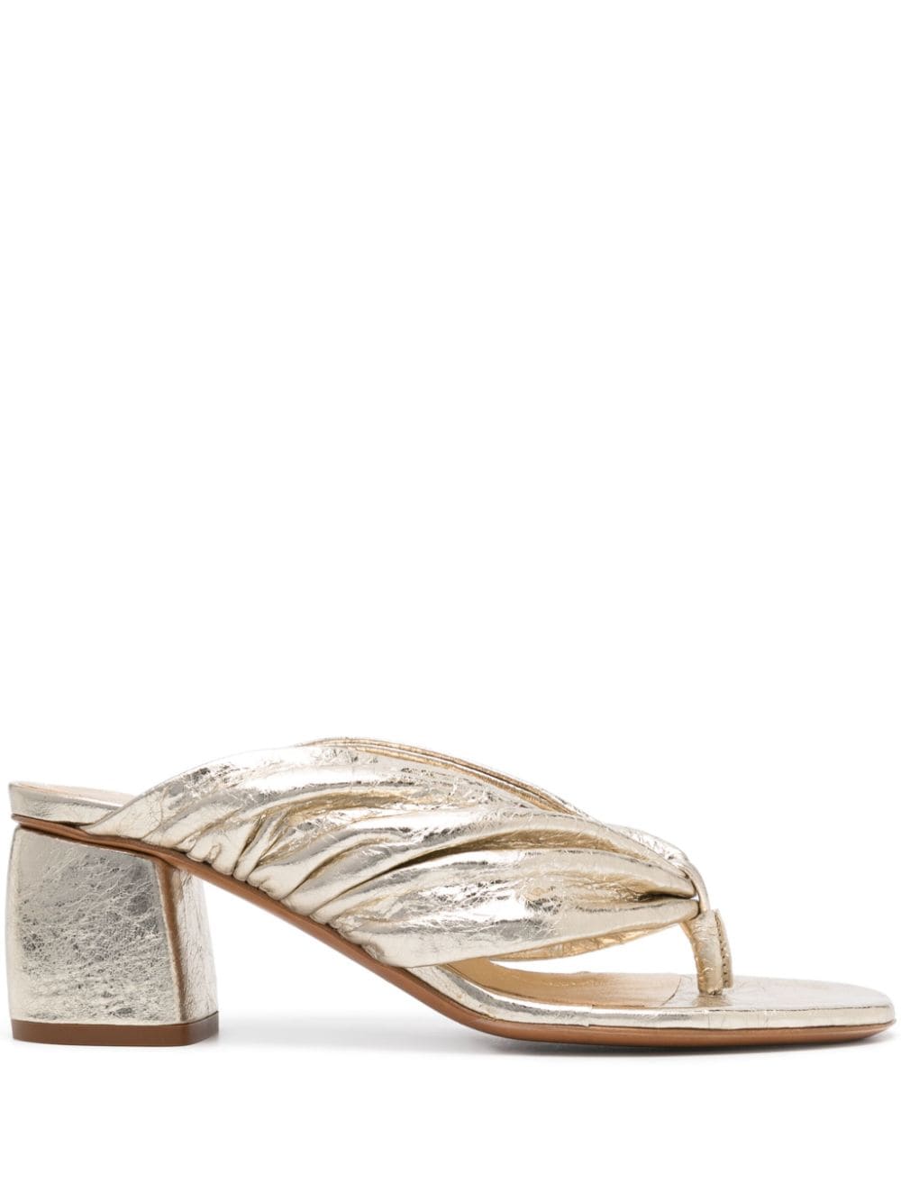 Forte Forte 65mm leather sandals - Gold von Forte Forte