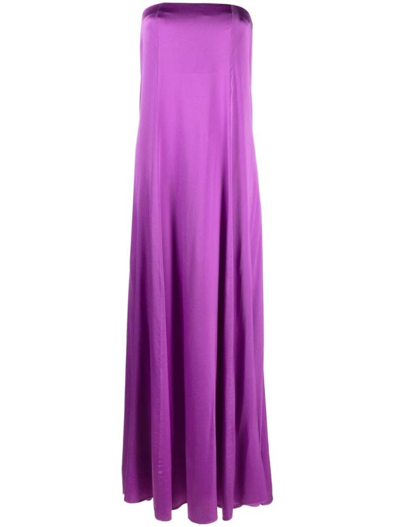 Forte Forte A-line strapless stretch-silk maxi dress - Purple von Forte Forte