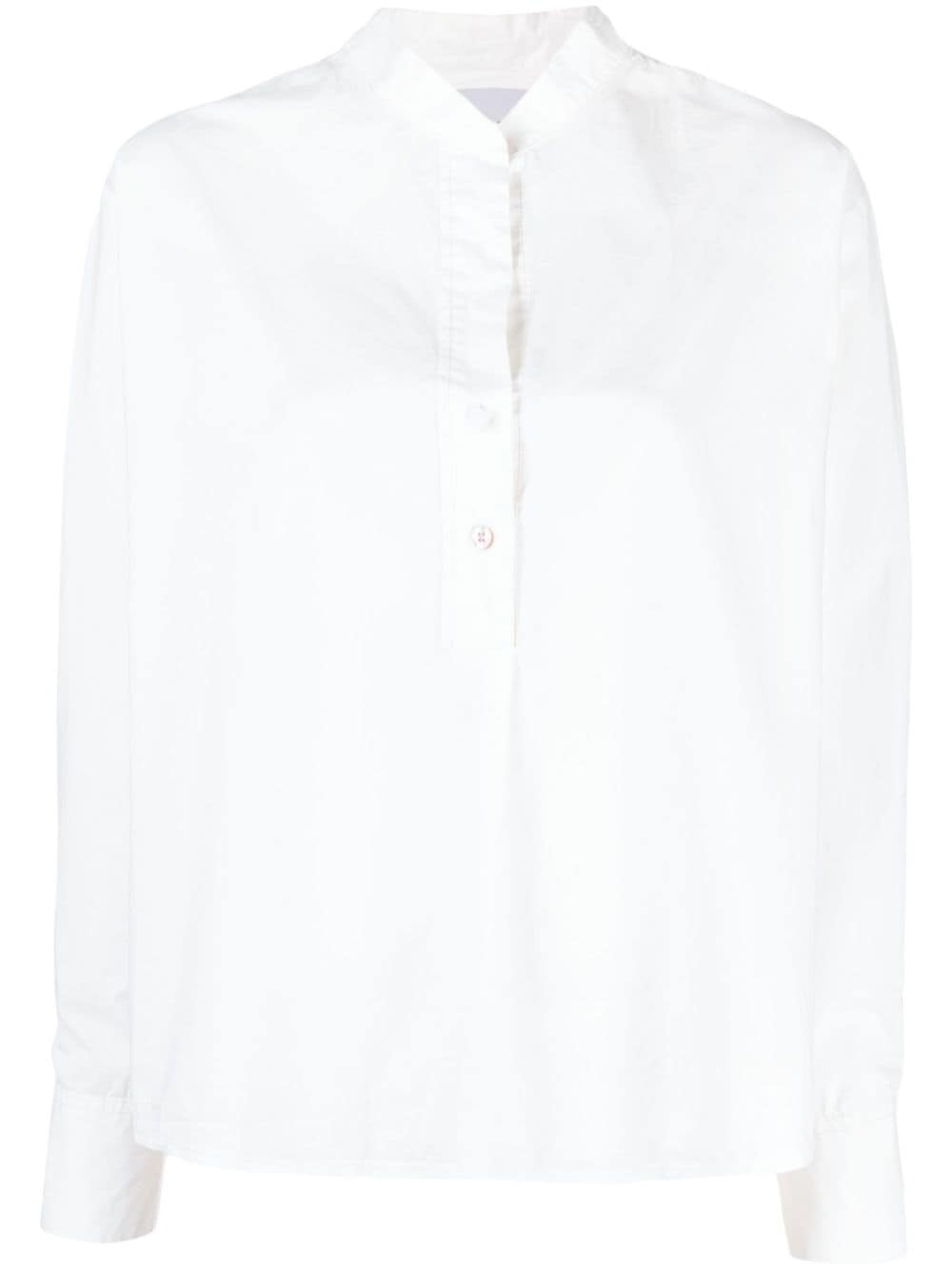 Forte Forte band-collar cotton shirt - White von Forte Forte