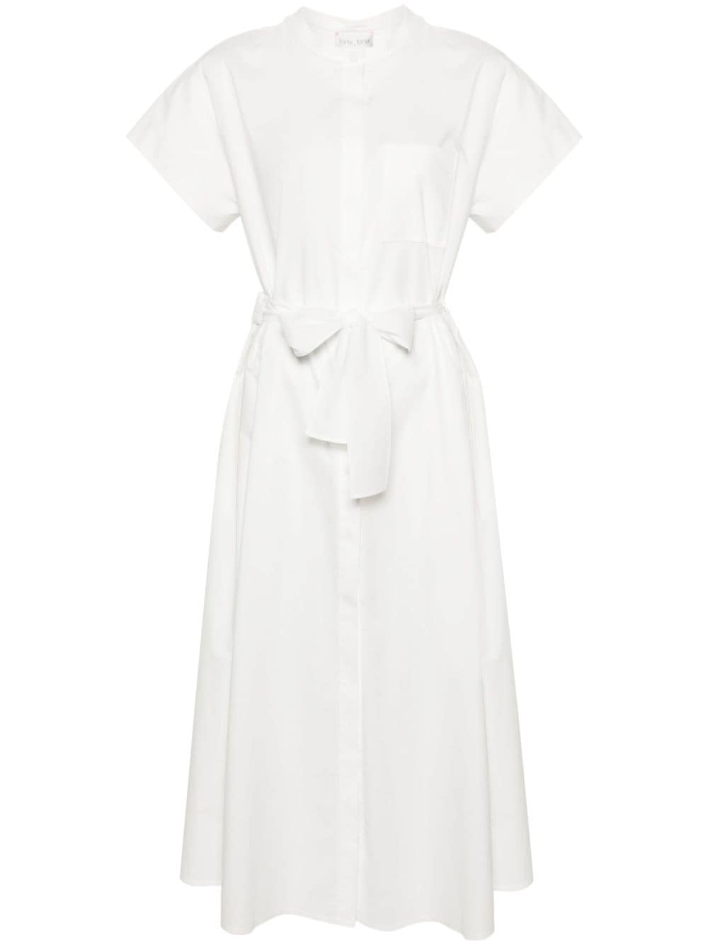 Forte Forte band-collar shirt maxi dress - White von Forte Forte