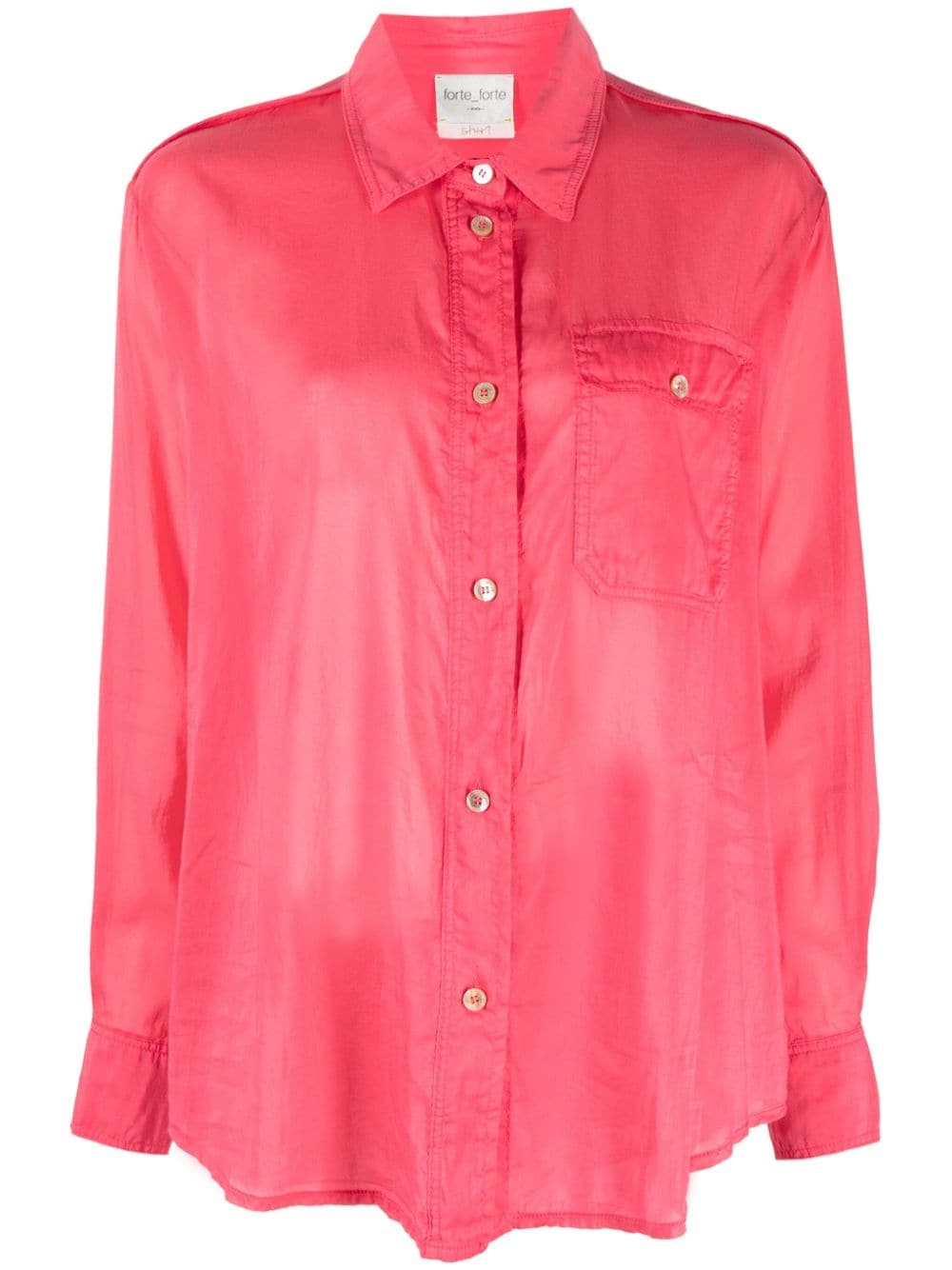 Forte Forte button-down long-sleeve shirt - Pink von Forte Forte