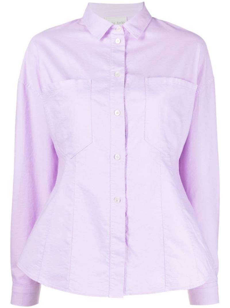 Forte Forte chest-pocket longsleeved shirt - Purple von Forte Forte