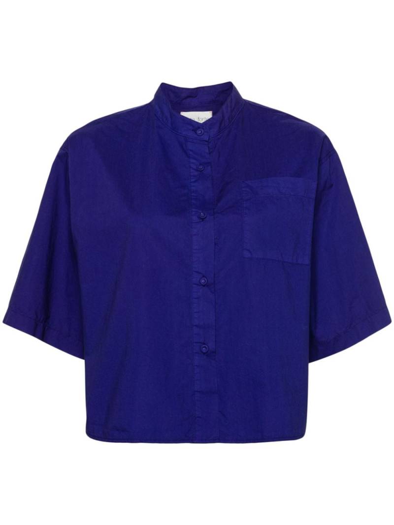 Forte Forte cropped cotton shirt - Purple von Forte Forte
