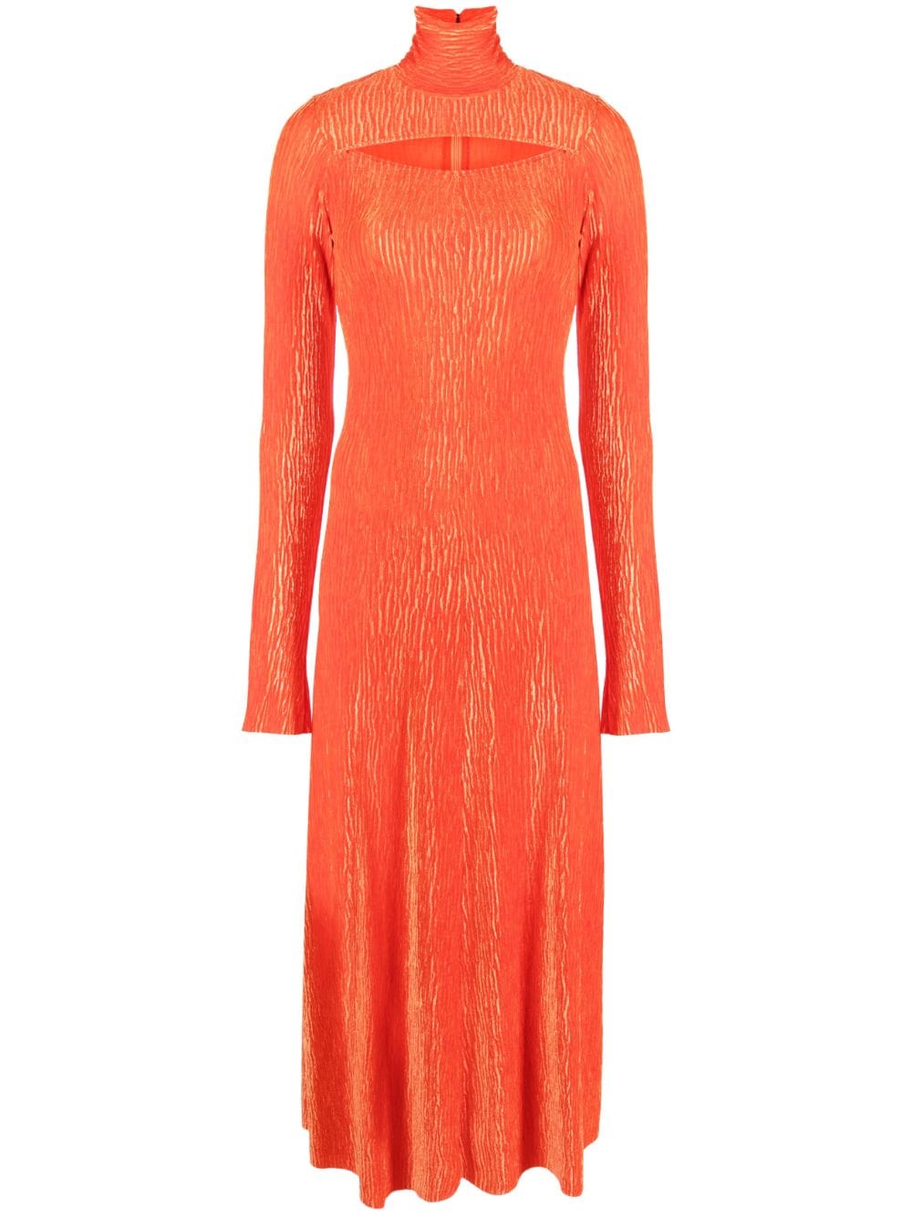 Forte Forte cut-out velvet midi dress - Orange von Forte Forte