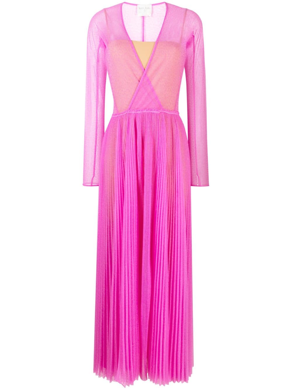 Forte Forte double-layer semi-sheer gown - Pink von Forte Forte