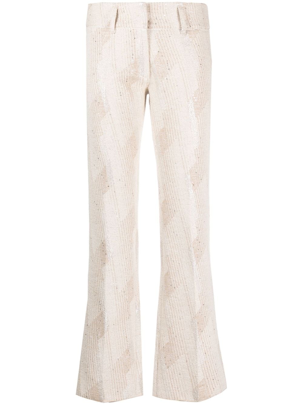 Forte Forte embroidered-design straight-leg trousers - Neutrals von Forte Forte