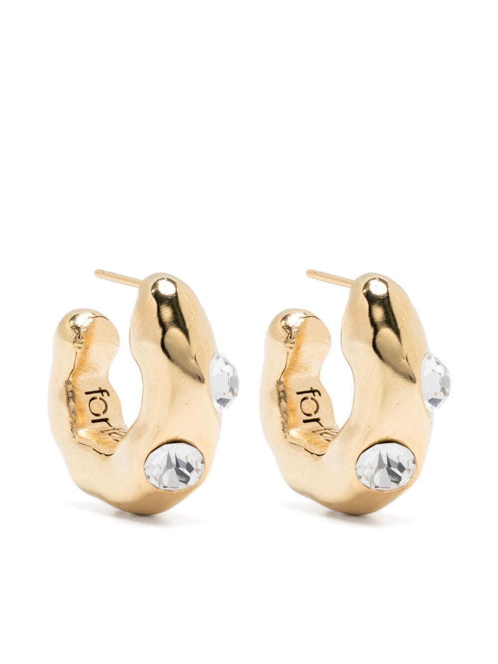 Forte Forte gem-embellished half hoop earrings - Gold von Forte Forte