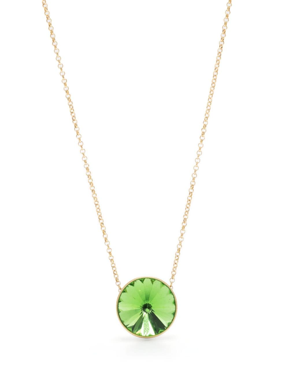 Forte Forte glass-crystal delicate-chain necklace - Green von Forte Forte