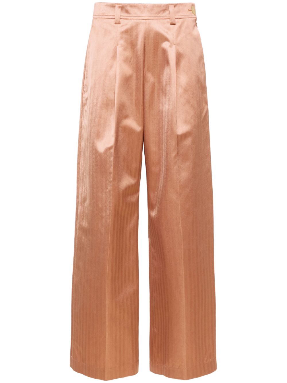 Forte Forte high-waisted pleated trousers - Brown von Forte Forte