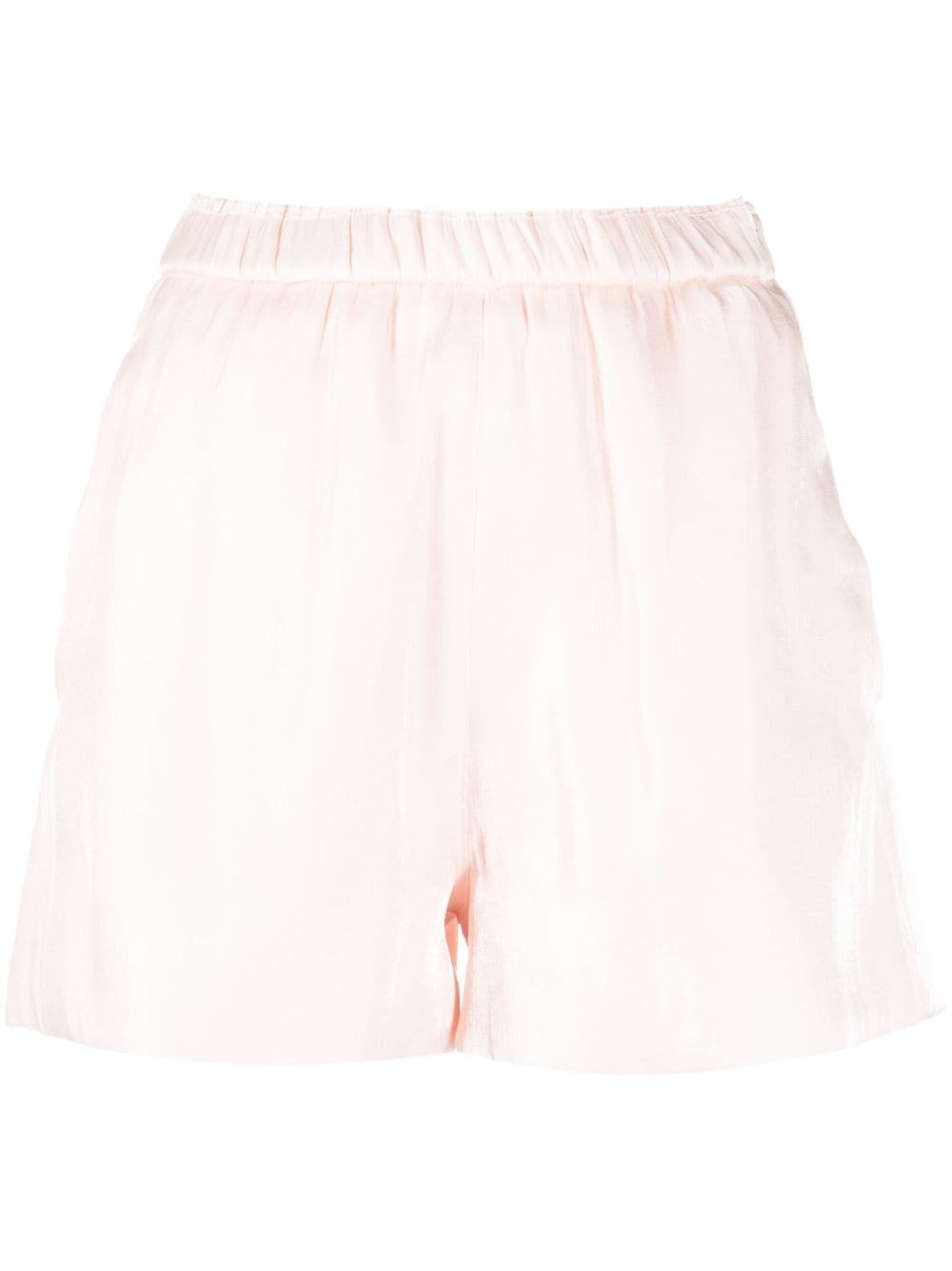 Forte Forte lamé-effect high-waisted mini shorts - Pink von Forte Forte