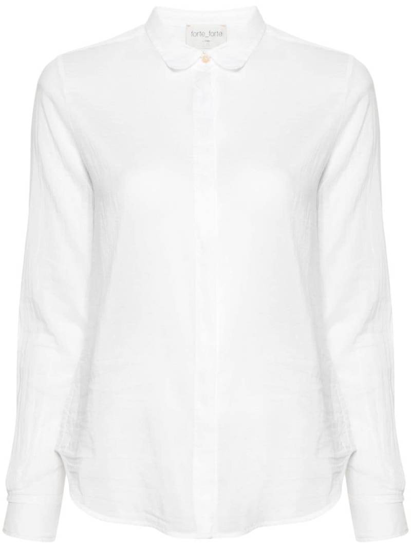 Forte Forte long-sleeve semi-sheer shirt - White von Forte Forte