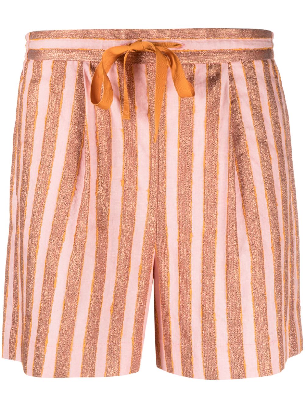 Forte Forte metallic-threading striped shorts - Pink von Forte Forte