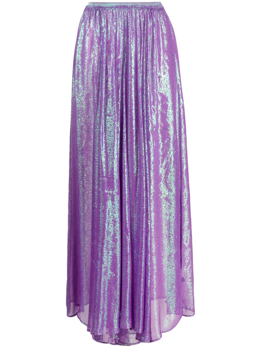 Forte Forte semi-sheer iridescent-effect maxi skirt - Purple von Forte Forte
