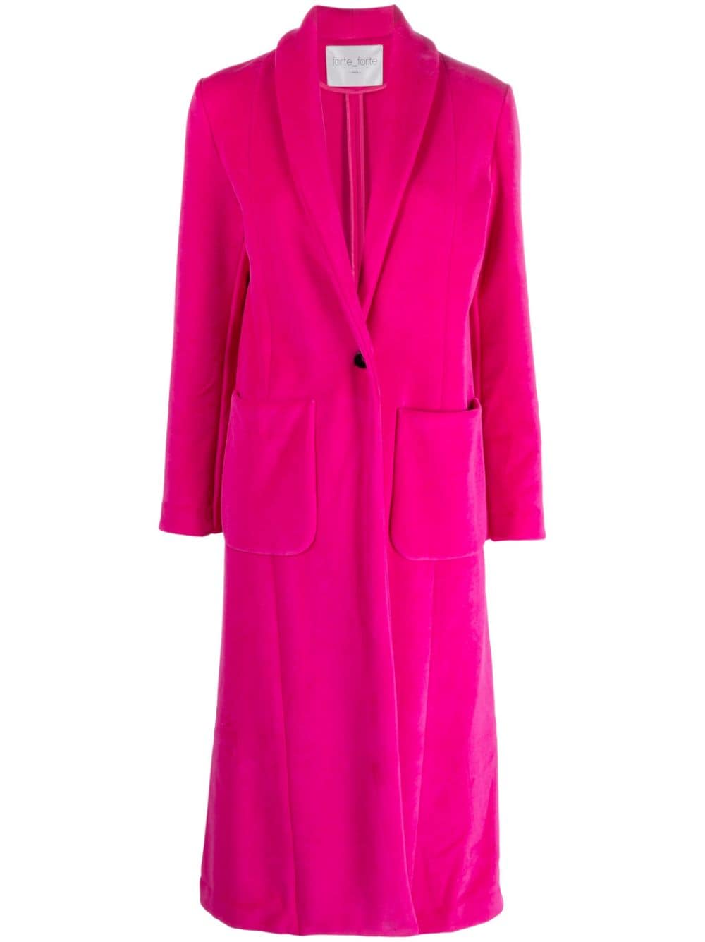 Forte Forte single-breasted cotton-blend coat - Pink von Forte Forte