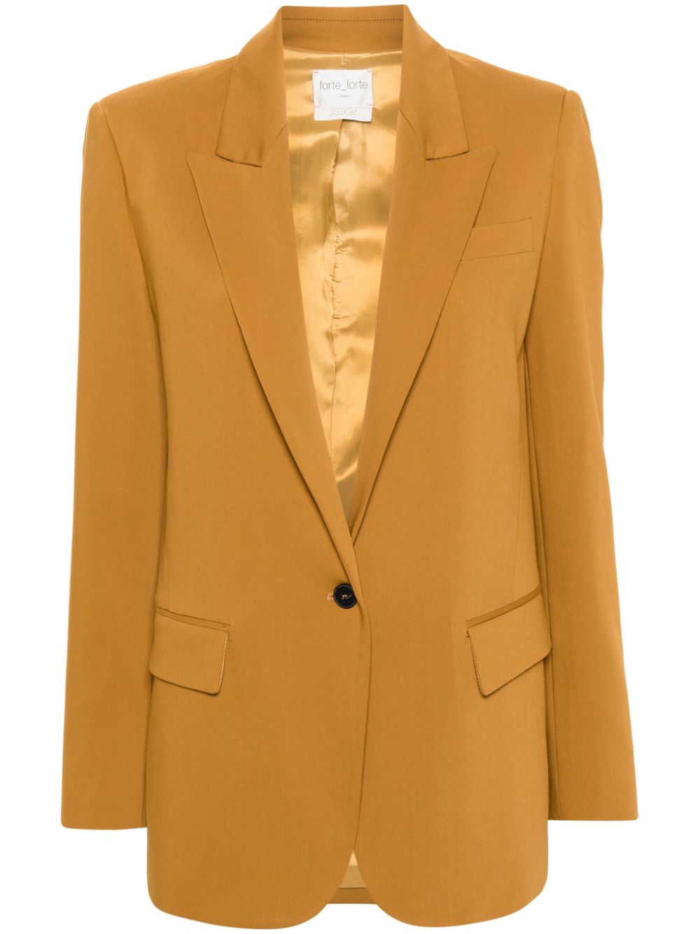 Forte Forte single-breasted notched-lapel blazer - Yellow von Forte Forte