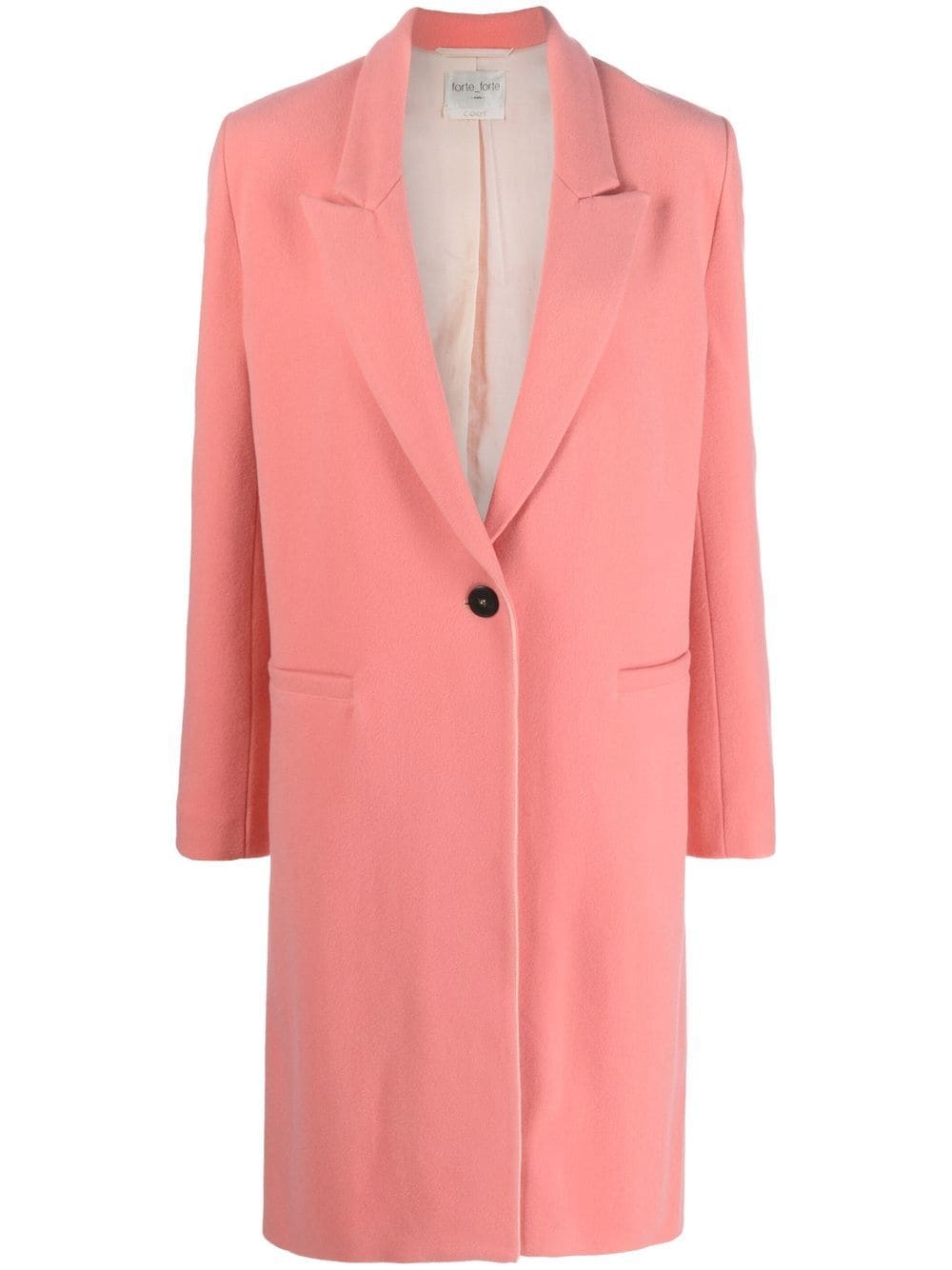 Forte Forte single-breasted wool-cashmere coat - Pink von Forte Forte