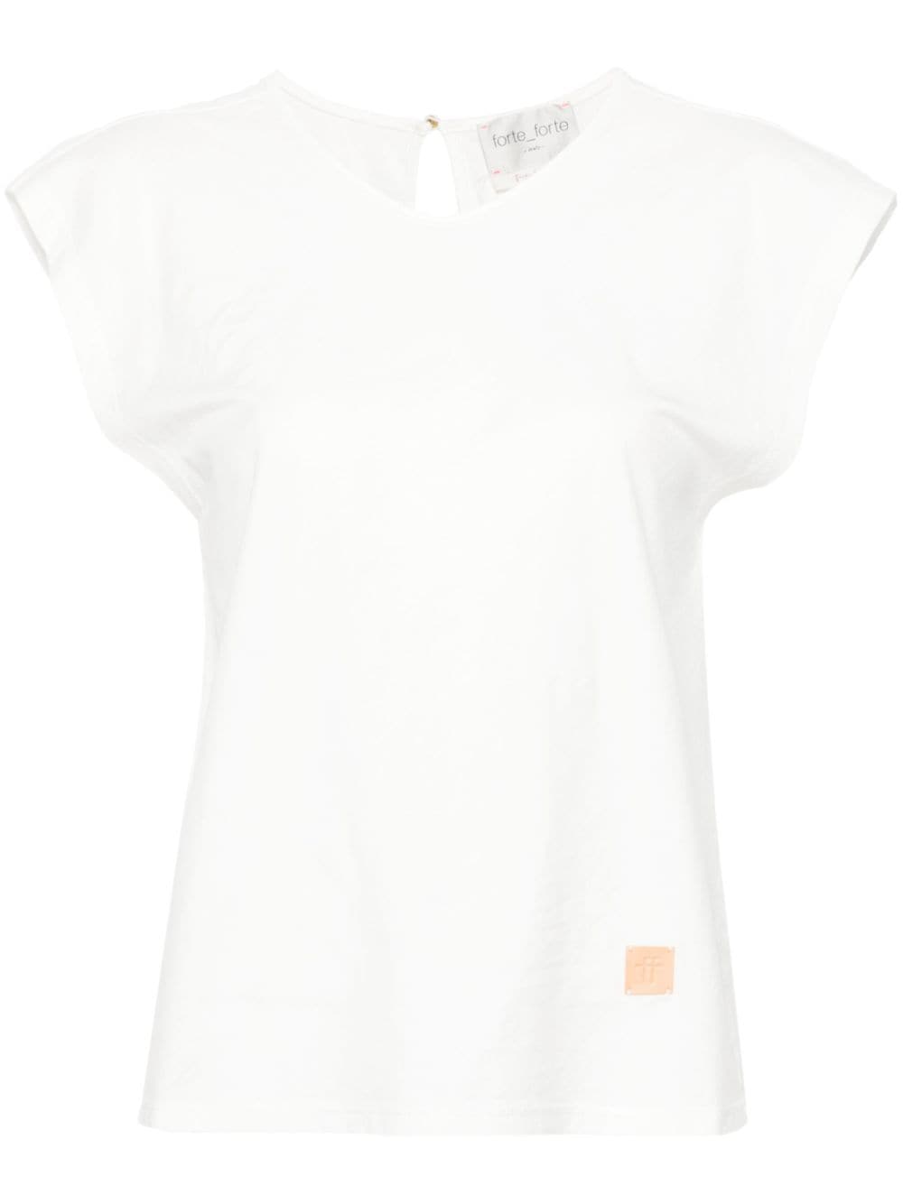 Forte Forte sleveless organic-cotton T-shirt - White von Forte Forte