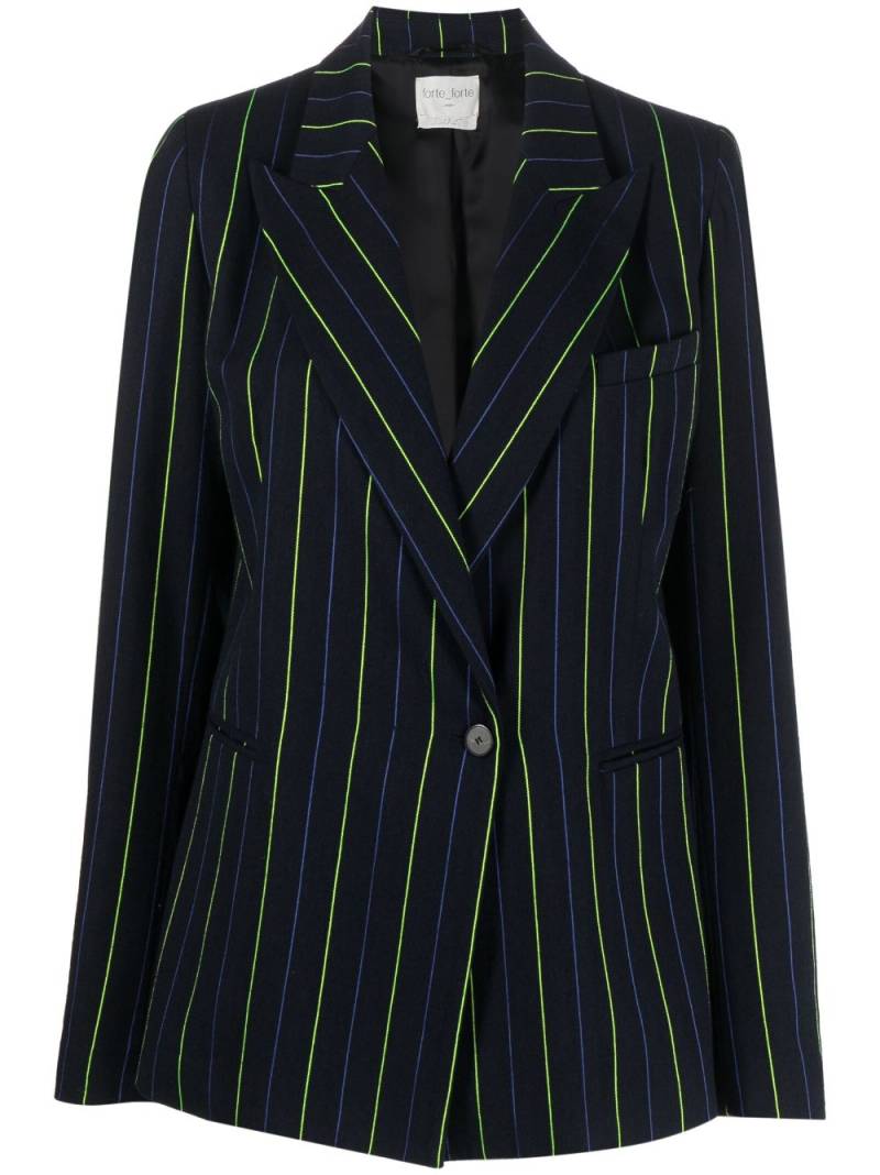 Forte Forte striped single-breasted blazer - Blue von Forte Forte