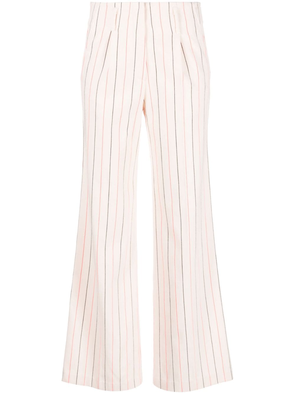 Forte Forte striped straight-leg trousers - Pink von Forte Forte