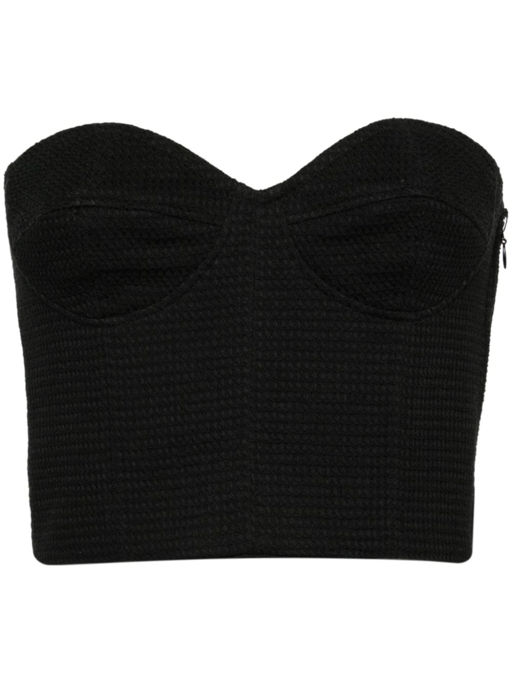 Forte Forte sweetheart cropped top - Black von Forte Forte