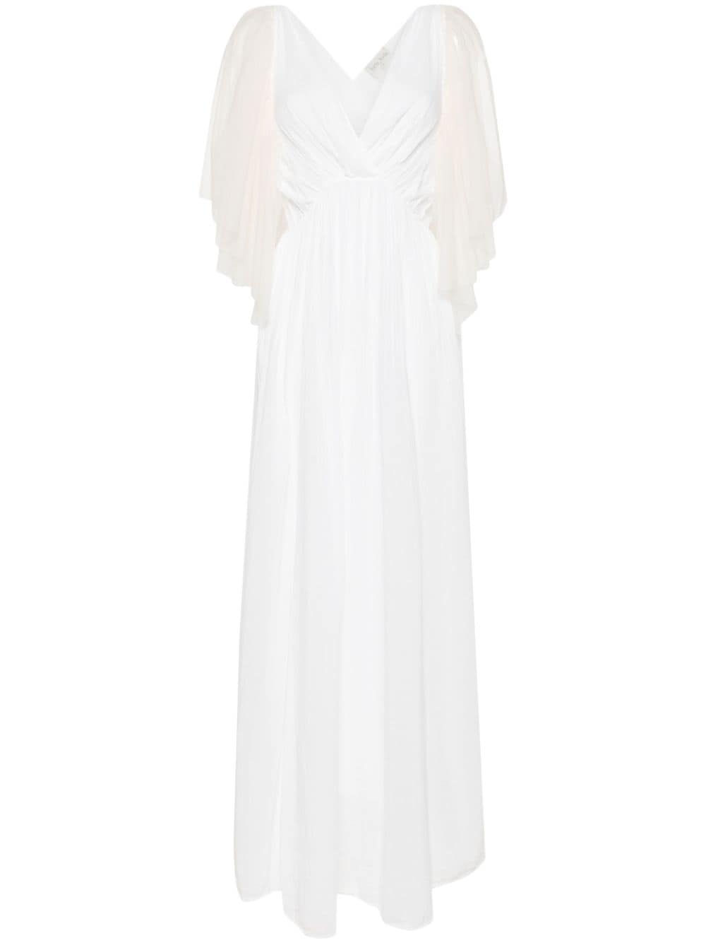 Forte Forte tulle-panelled cotton-silk dress - White von Forte Forte