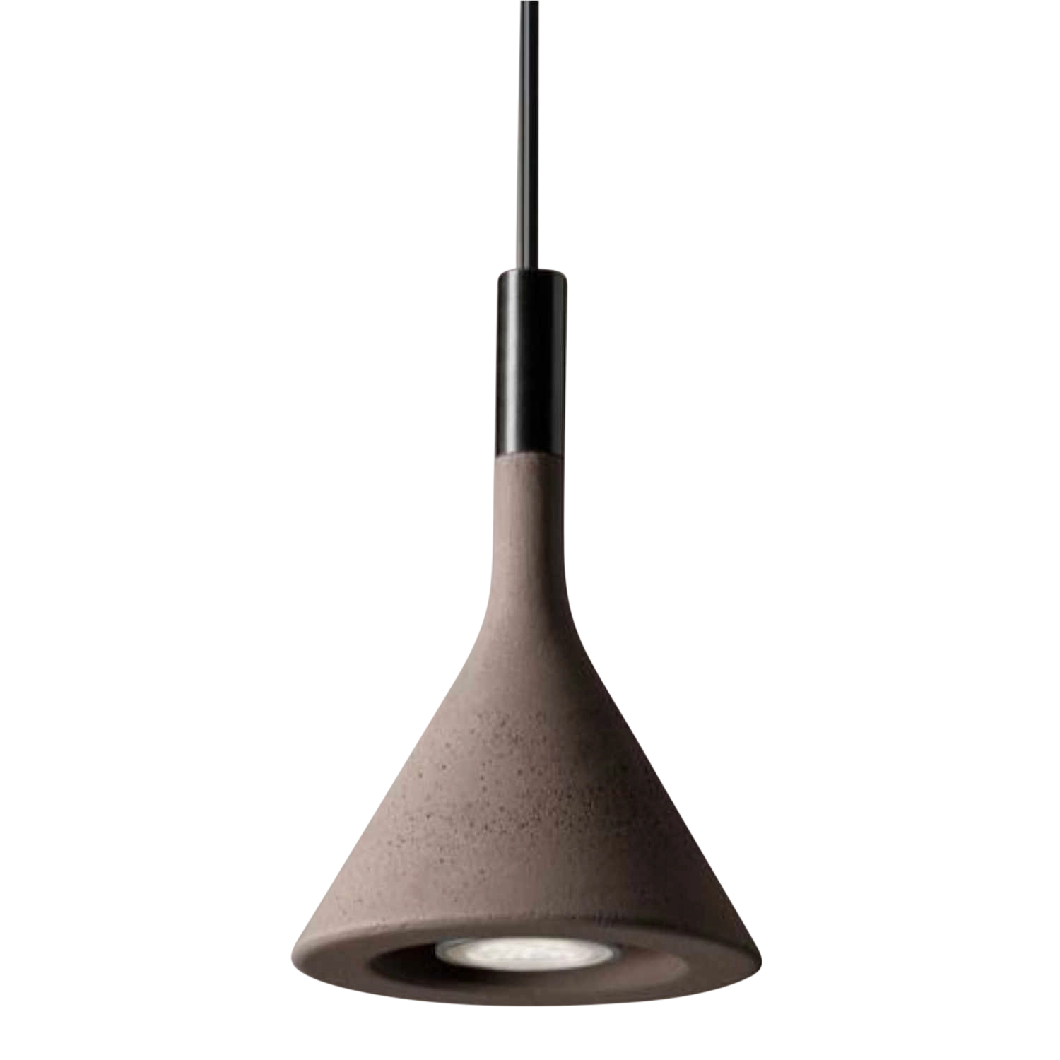 Aplomb mini Hängeleuchte, Farbe zementgrau (grigio cemento) von Foscarini